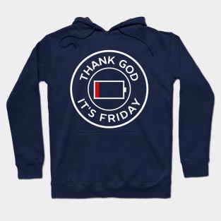 Minimal thank god it’s friday Hoodie